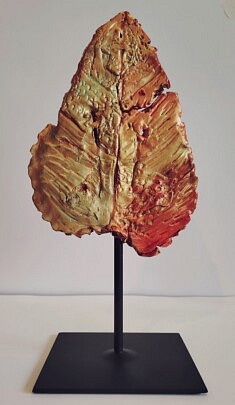 Argile durcissante non cuite. Feuille d'automne 2025