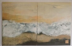 Diptyque Grand Large 100 X 160 cm. 2024 Détail