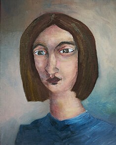 Série Des Visages, Des Virages, Des Mirages. Huile sur toile, 2026.