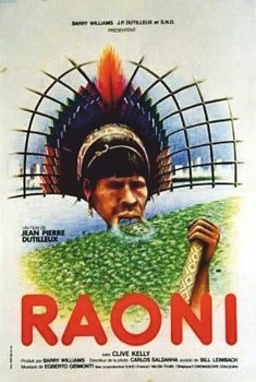 AFFICHE du film RAONI (1978): Célèbre chef indien du peuple Kayapo, Brésil