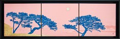 Memory III - 2018 - Peinture chinoise, feuilles d'or et de cuivre - 24,2 x 27,3 cm