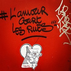 Streetart les confidences du chat parisien #chamoureux Montmartre 2017