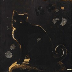 Kitty Cat #2. 2025. Acrylique sur toile. 20x20cm.