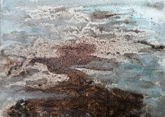 "La gitane" - Encres de Chine de couleur sur toile de lin 16x22cm - 2025