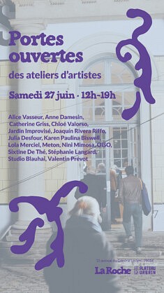 PORTES OUVERTES DES ATELIERS LA ROCHE PARIS 14ÈME