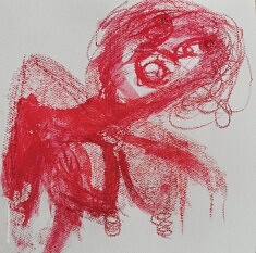 "Dissociation n°2“, Pastels sec sur papier aquarelle à grains Gerstaecker 200g, 30x30