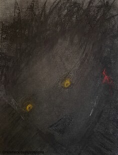 Sans titre, Série "Histoire vraie d'un chaos", Pastels secs, fusain et graphite sur papier, 40x30 