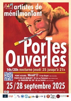 Portes Ouvertes  des  Artistes de Ménilmontant (n°3 sur le plan)