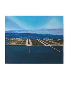 Runway III, huile sur toile,65x50x2cm, OF2025