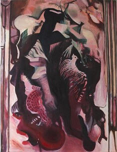 Figure I, huile sur toile, 89x116x2cm, OF2024