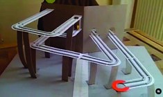 popup circuit à billes ouverture à 180 degrés (prototype carton)