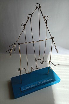 Croissance Décroissance (laiton et bois peint)