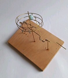 Prototype circuit à bille (bois et laiton)
