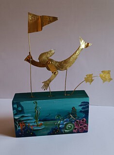 Save the sea (laiton et bois) Save the sea (laiton et bois)