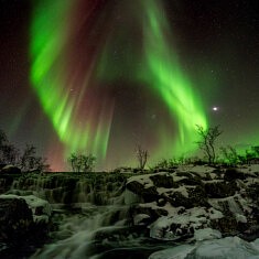 Aurore boréale (Kilpisjarvi, Finlande)