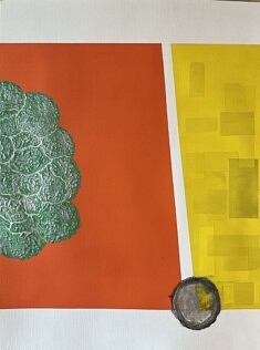 Erreur de texture, acrylique sur papier, 40 x 30