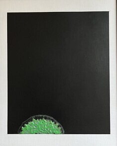 Traces II, acrylique sur papier, 30 x 24
