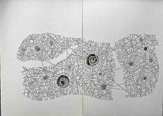 Pia Bojsen-Møller - Urbs-Diptyque II, feutre, encre, pastel sur carton, 78x107