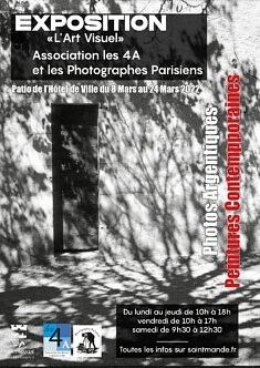Exposition de Photographies exclusivement en Argentique Noir et Blanc des Photographes Parisiens et des Peintures de l'Association les 4A