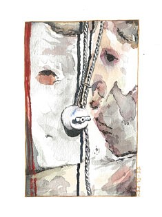 Va &amp; vient - aquarelle - A5 - 20x14