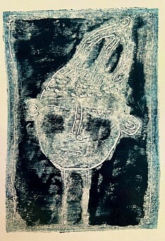 Reflet en bleu de Prusse - Gravure sur aluminium (10,5x13 cm) Reflet en bleu de Prusse - Gravure sur aluminium (10,5x13 cm)