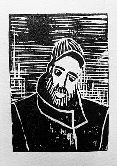 Francisco - Linogravure (10,5x15 cm) Francisco - Linogravure (10,5x15 cm)