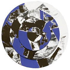 Cartographie SF -spirales - Gouache, encre, crayon, Diam. 40cm - 2026 -