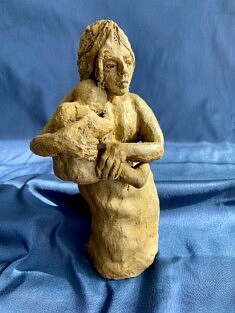 terre cuite patinée H 23cm
