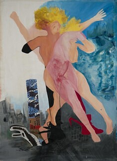 2023 "Marche !" acrylique sur toile 210 x 150 cm