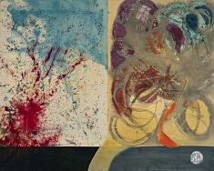 "éléphant" 2025, peinture acrylique sur toile, 146x116cm