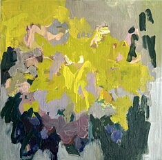 Amours terrestres (huile sur carton, 30 x 30 cm) - 2025