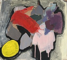 Sans titre (acrylique sur carton, 30 x 30 cm) - 2025