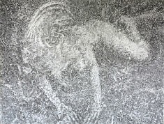 Marlène, dessin au graphite  sur papier, 100 x 75 cm, 2021