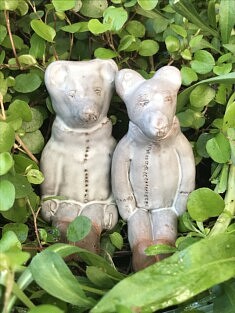 "Jumeaux" - faïence -hauteur 12 cm