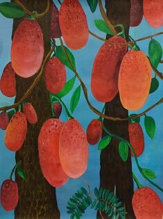 Jackfruit, India 2023 - 50x60 - Acrylique