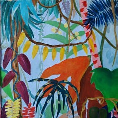 Amazonia, 2023 - 33x33 - Acrylique