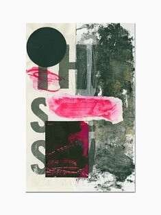 "CLG25_g8" , collage sur papier - 30 x 40 cm
