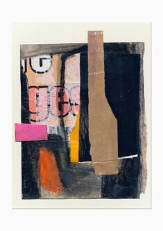 "CLG25_p1" , collage sur papier - 21 x 29,7 cm